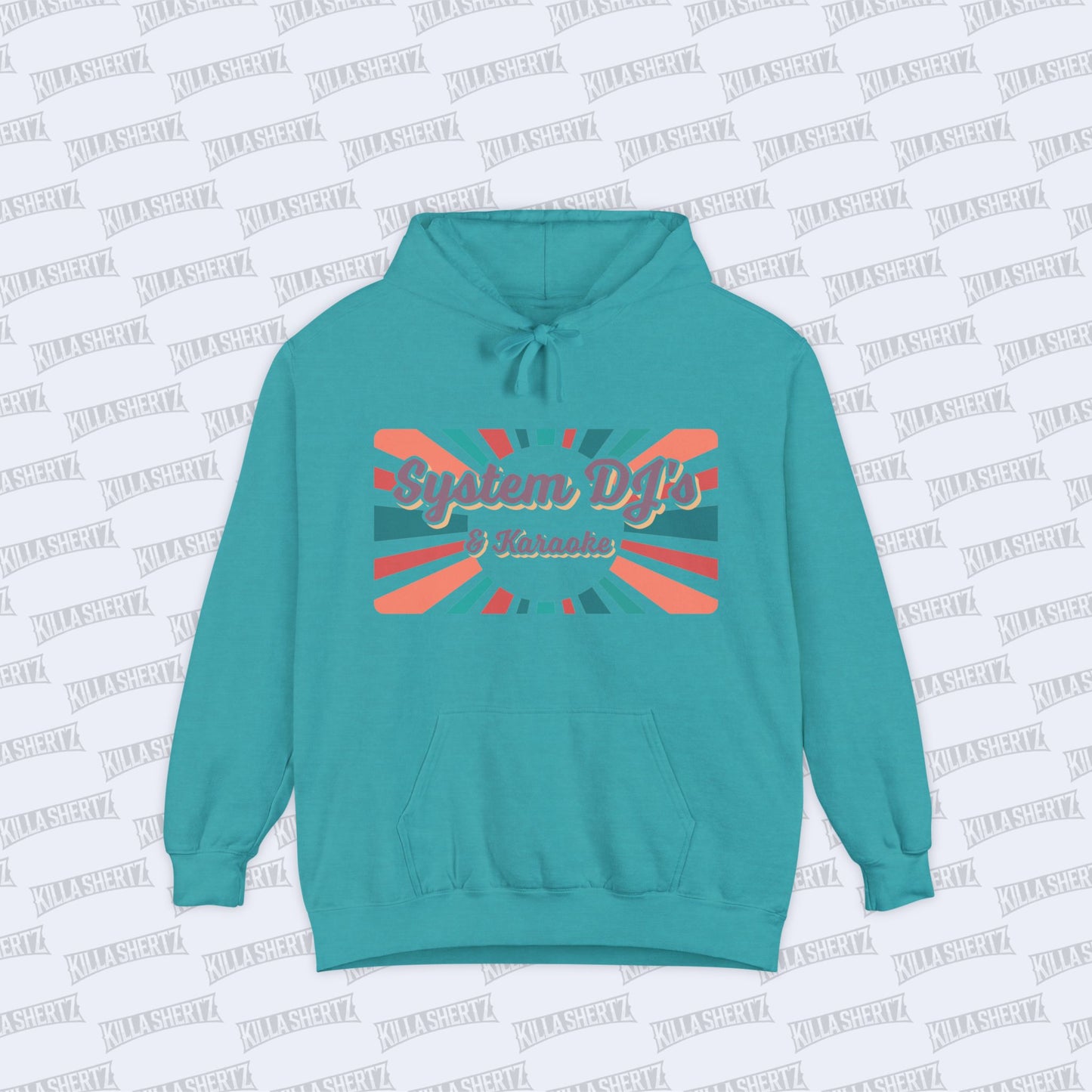 System DJs - Logo - Unisex Garment Dyed Hoodie