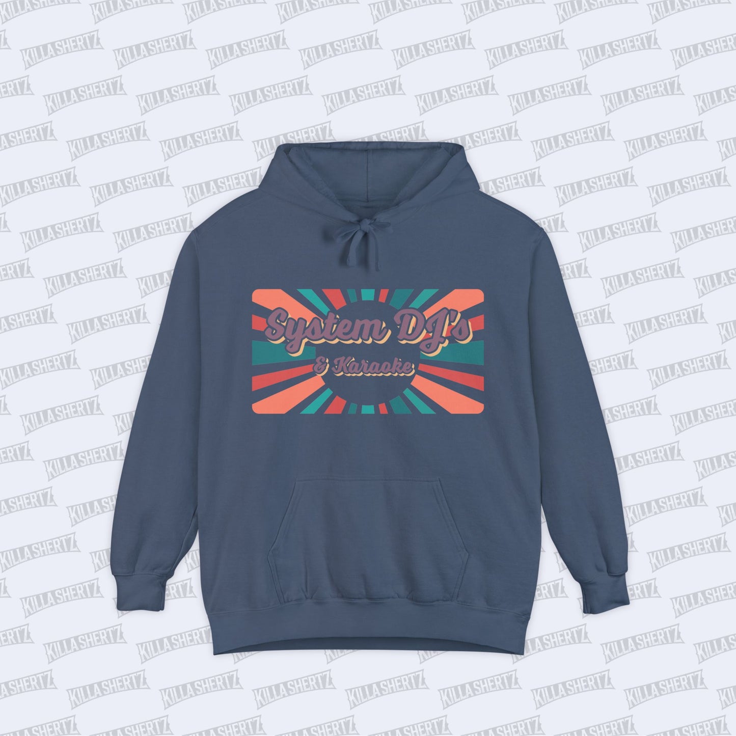 System DJs - Logo - Unisex Garment Dyed Hoodie