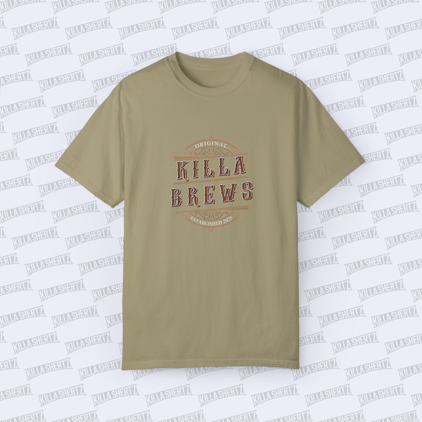 Killa Shertz - Killa Brews "Can't Wait to Get In" Cider Unisex Garment Dyed T-Shirt