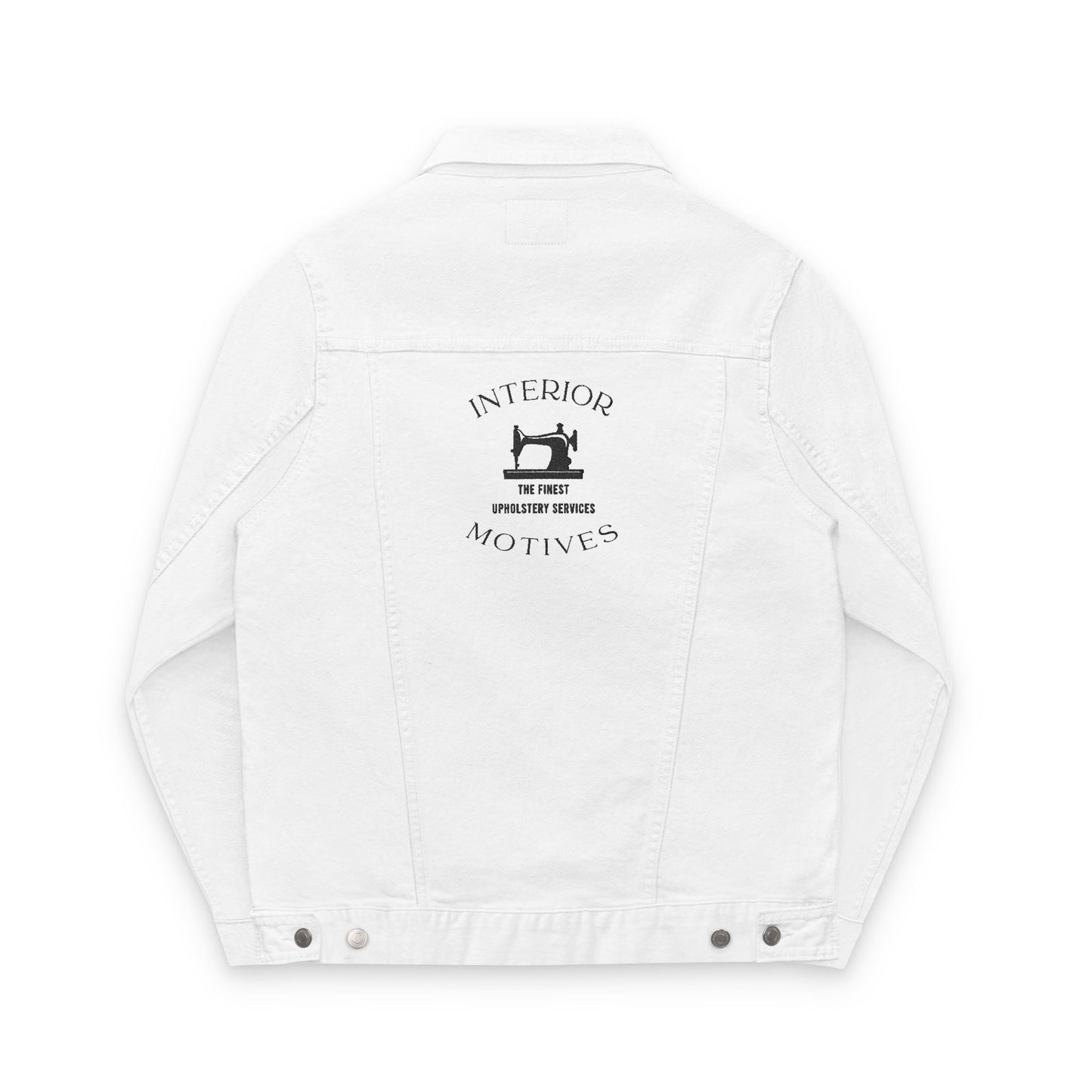 Interior Motives Logo Denim Jacket (Embroidered -Green-)