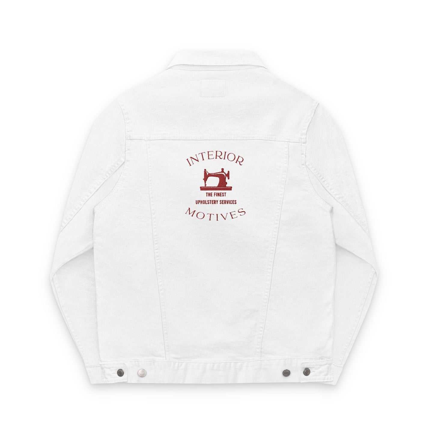 Interior Motives Logo Denim Jacket (Embroidered -Brown-)