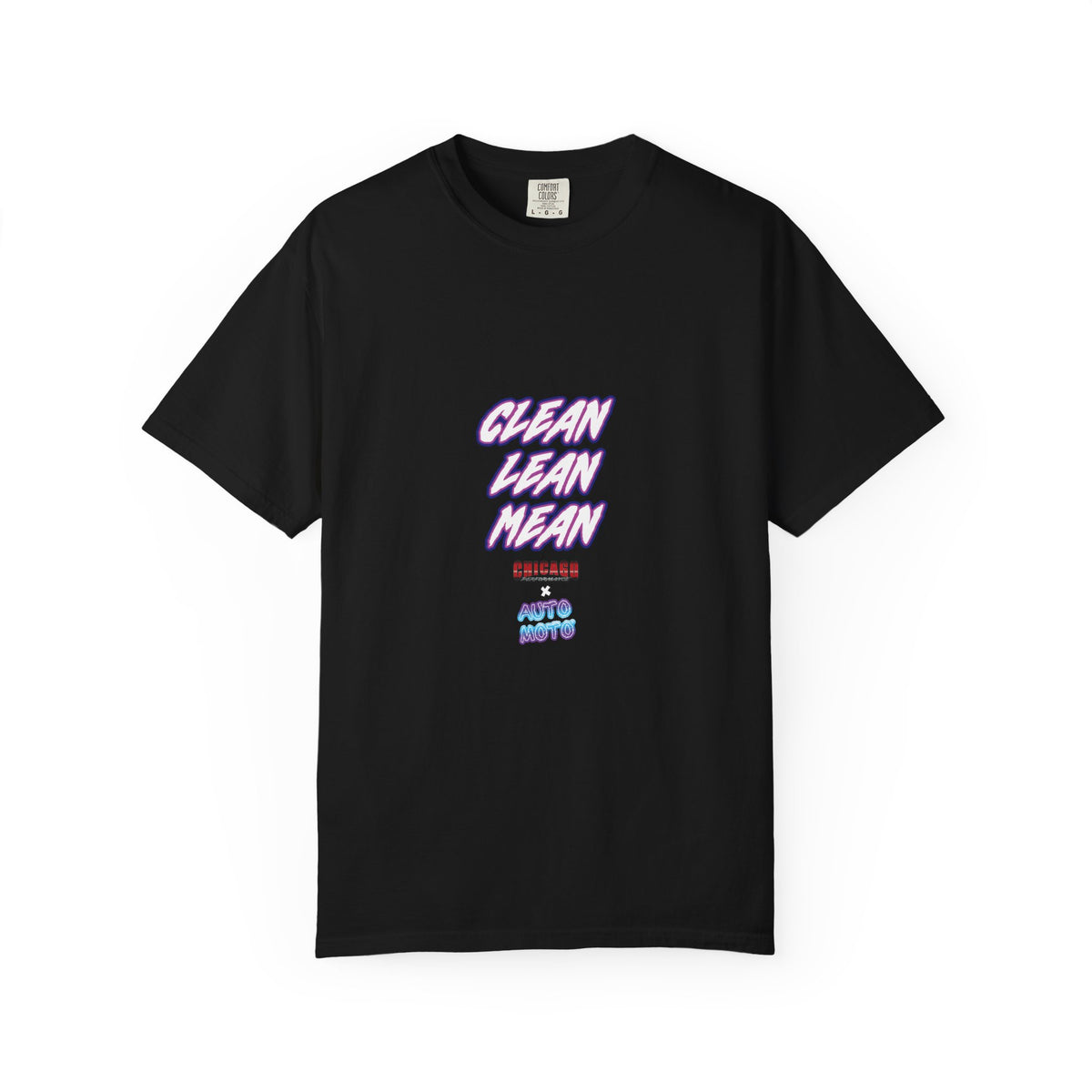 Chicago Performance X AUTO MOTO - "CLEAN, LEAN, MEAN" Garment Dyed Heavyweight T-Shirt