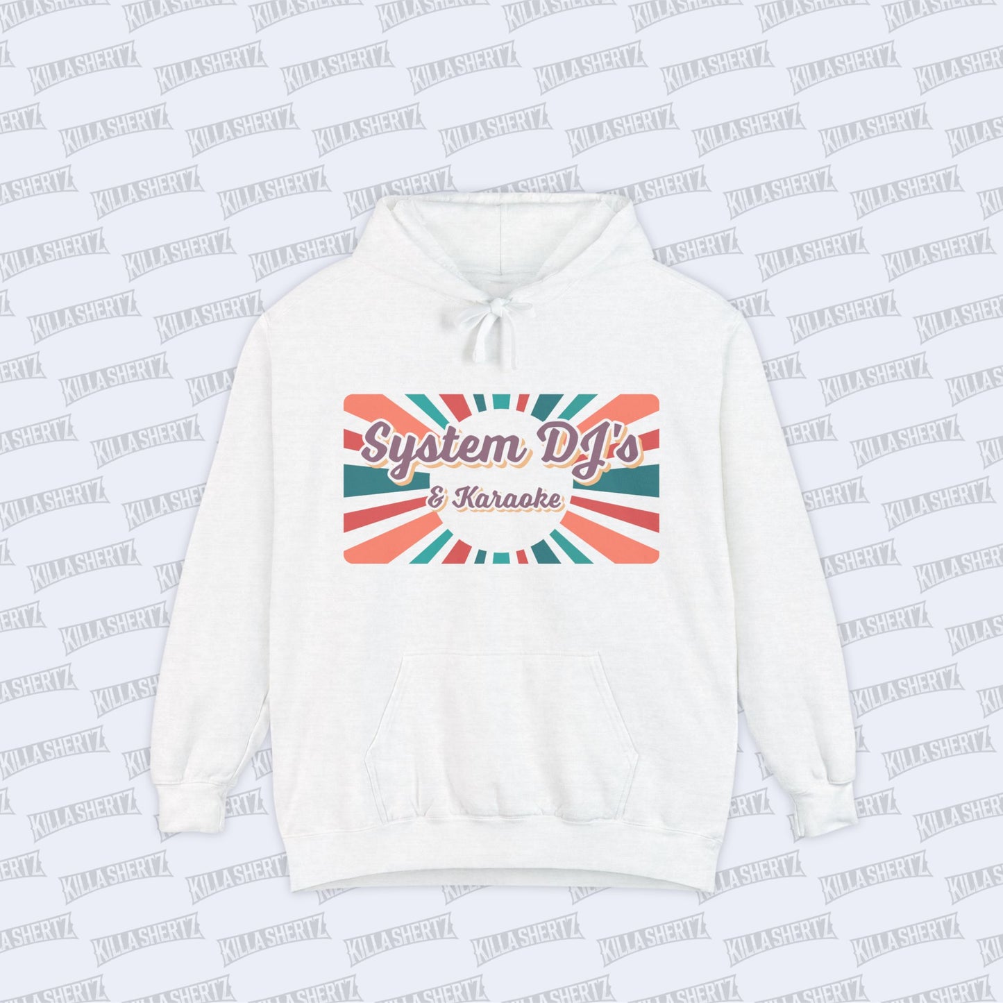 System DJs - Logo - Unisex Garment Dyed Hoodie