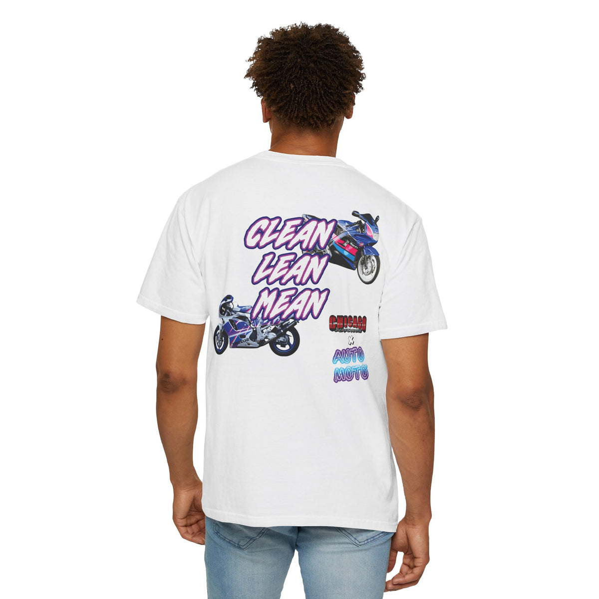 Chicago Performance X AUTO MOTO - "CLEAN, LEAN, MEAN" Garment Dyed Heavyweight T-Shirt
