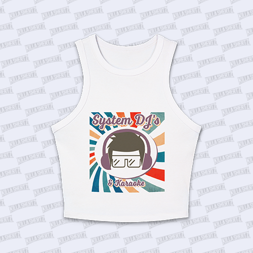 System DJs - Logo - Women's Micro Rib Racer Tank Top