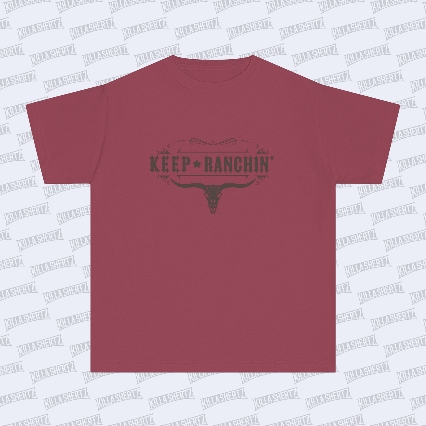 Killa Shertz - Keep Ranchin' Kids Garment-Dyed Tee