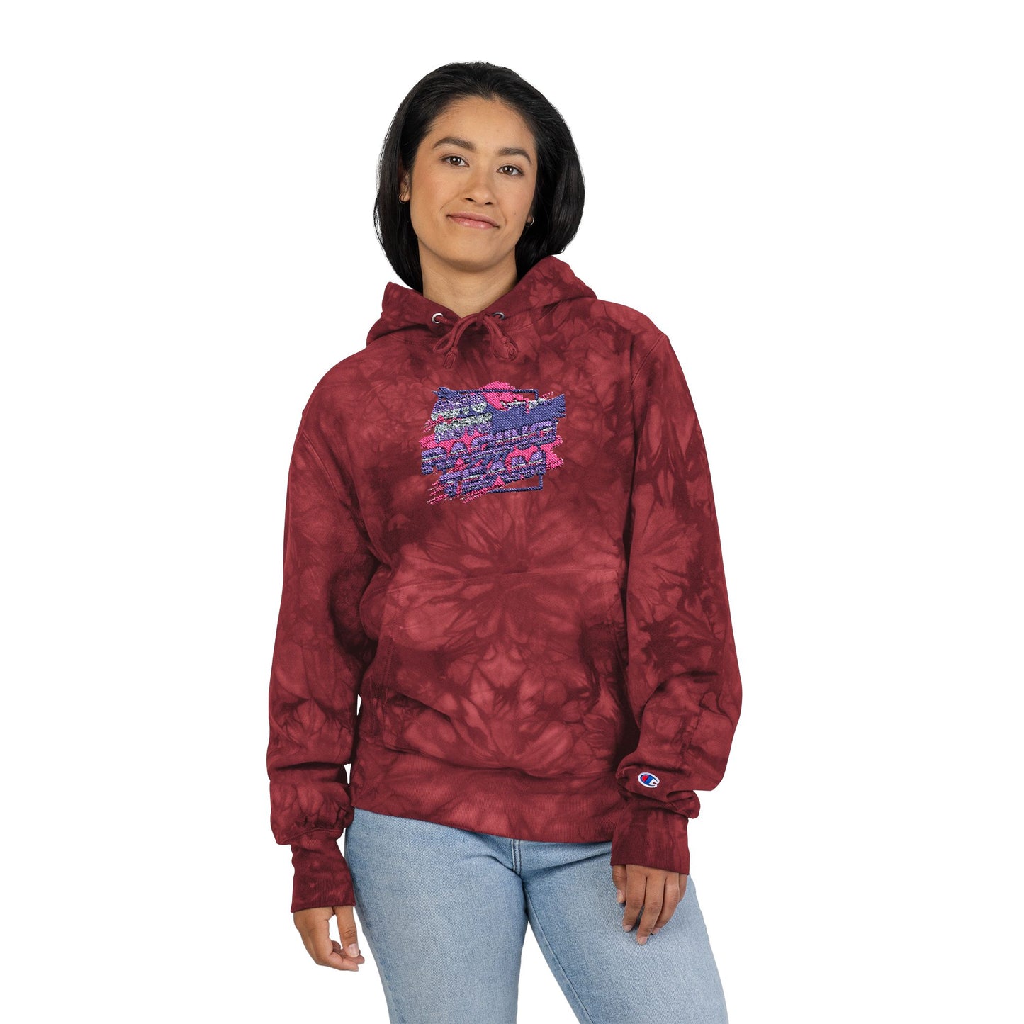 AUTO MOTO - Racing Team Champion Tie-Dye Hoodie (Embroidered)