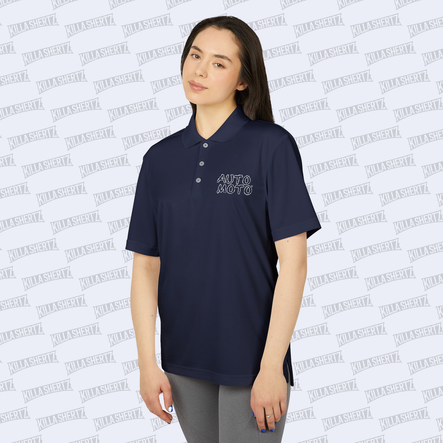 AUTO MOTO - adidas Unisex Performance Polo