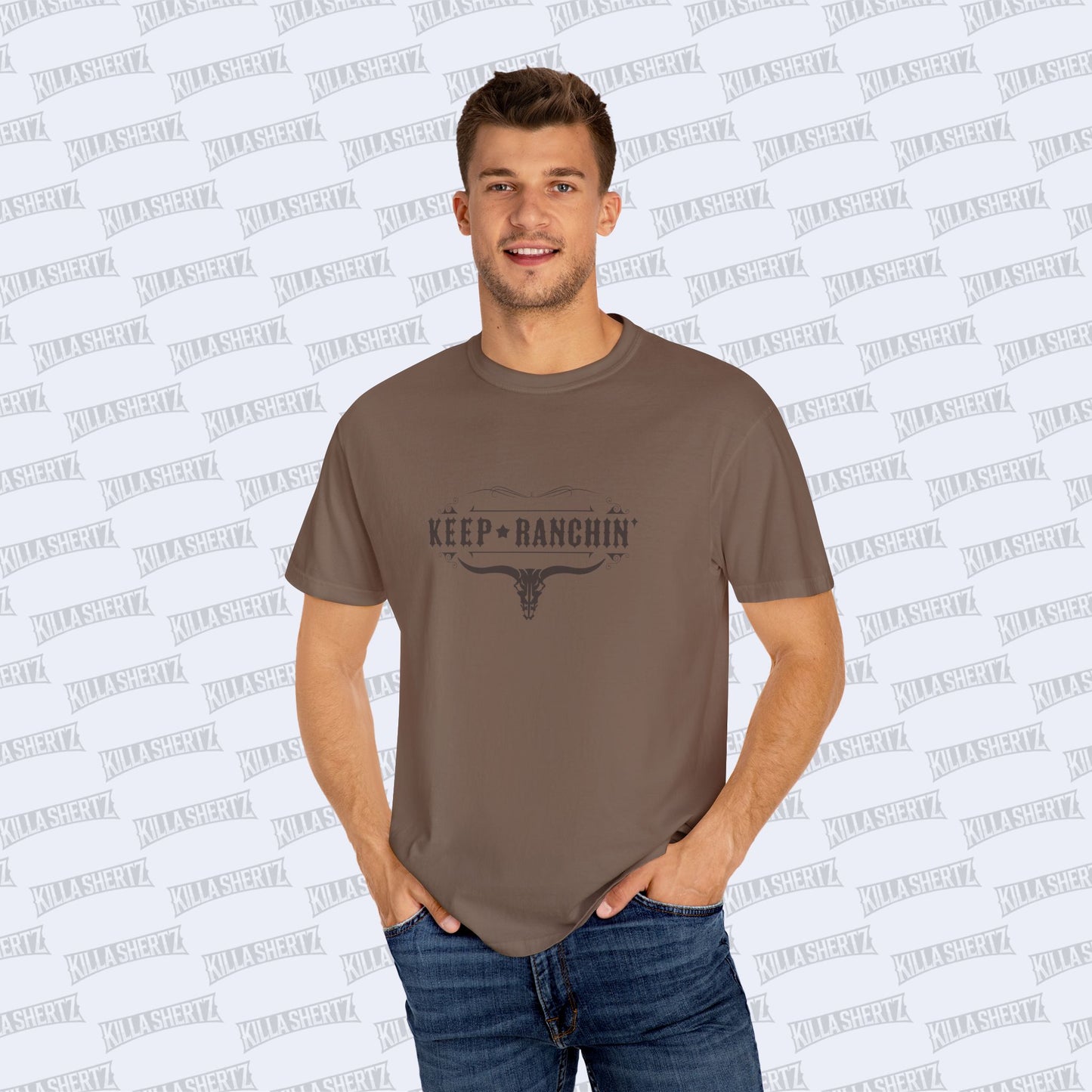 Killa Shertz - Keep Ranchin' Unisex Garment-Dyed Tee