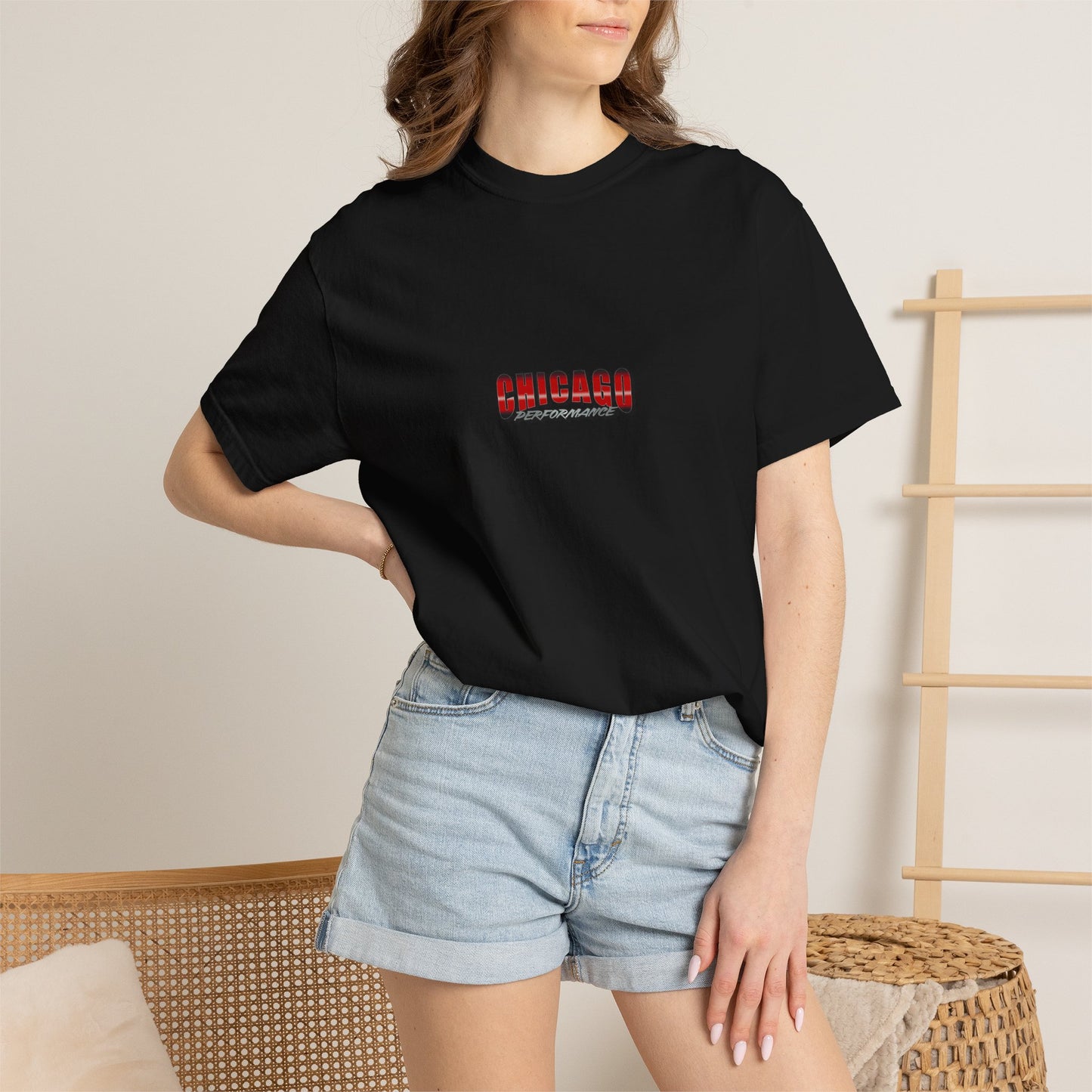 Chicago Performance "Bike Collage" Garment-Dyed T-shirt