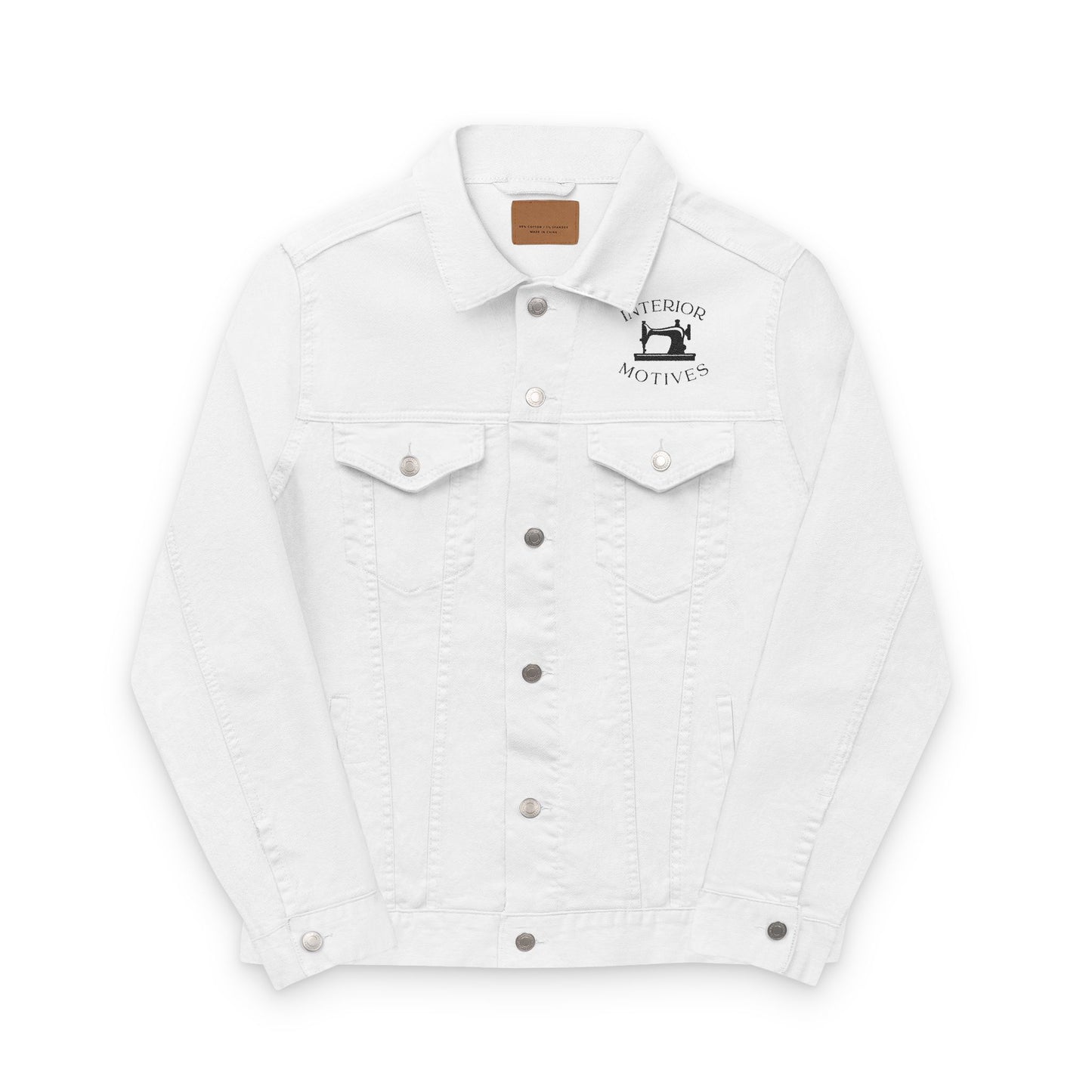 Interior Motives Logo Denim Jacket (Embroidered -Green-)