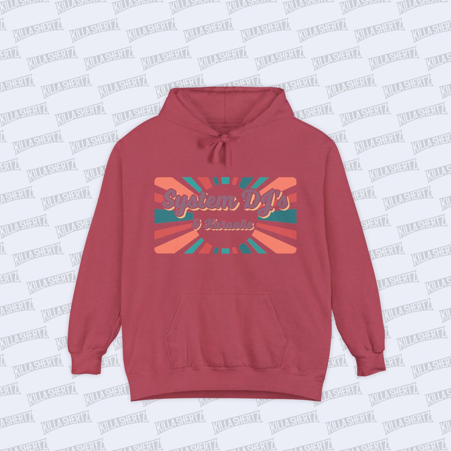 System DJs - Logo - Unisex Garment Dyed Hoodie