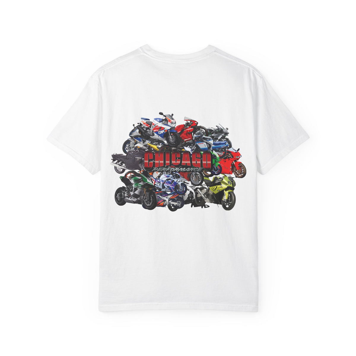 Chicago Performance "Bike Collage" Garment-Dyed T-shirt