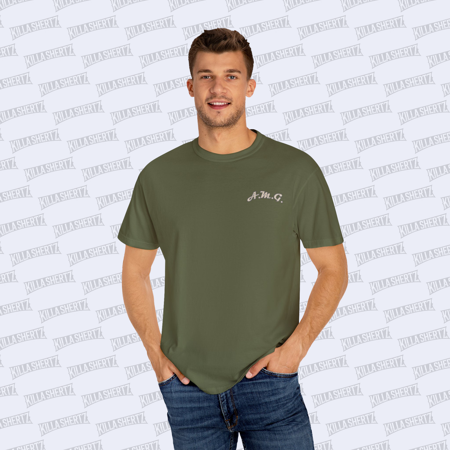 AUTO MOTO - Auto Moto Garage Pin-Up Girl - Garment-Dyed T-shirt