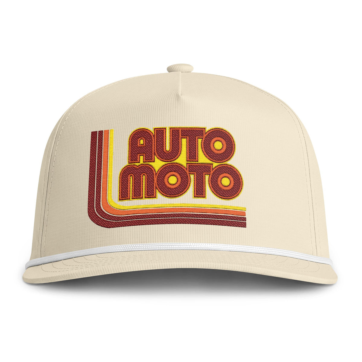 AUTO MOTO - 70s Logo Sunwashed Rope Cap