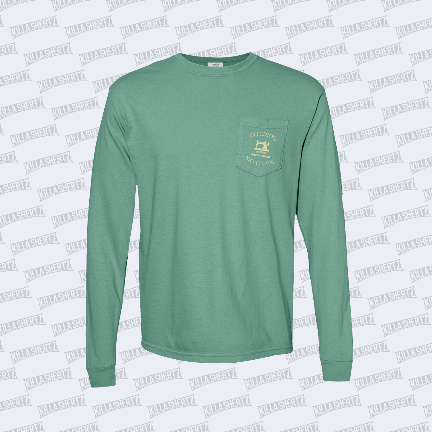 Interior Motives - Logo Pocket - Unisex Long Sleeve T-Shirt - Front