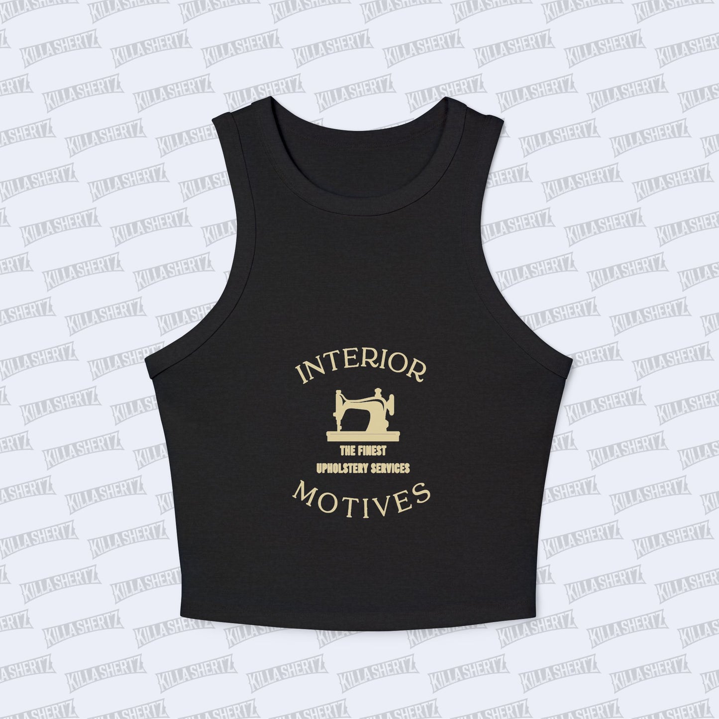 Interior Motives Women's Micro Rib Racer - Front - Black