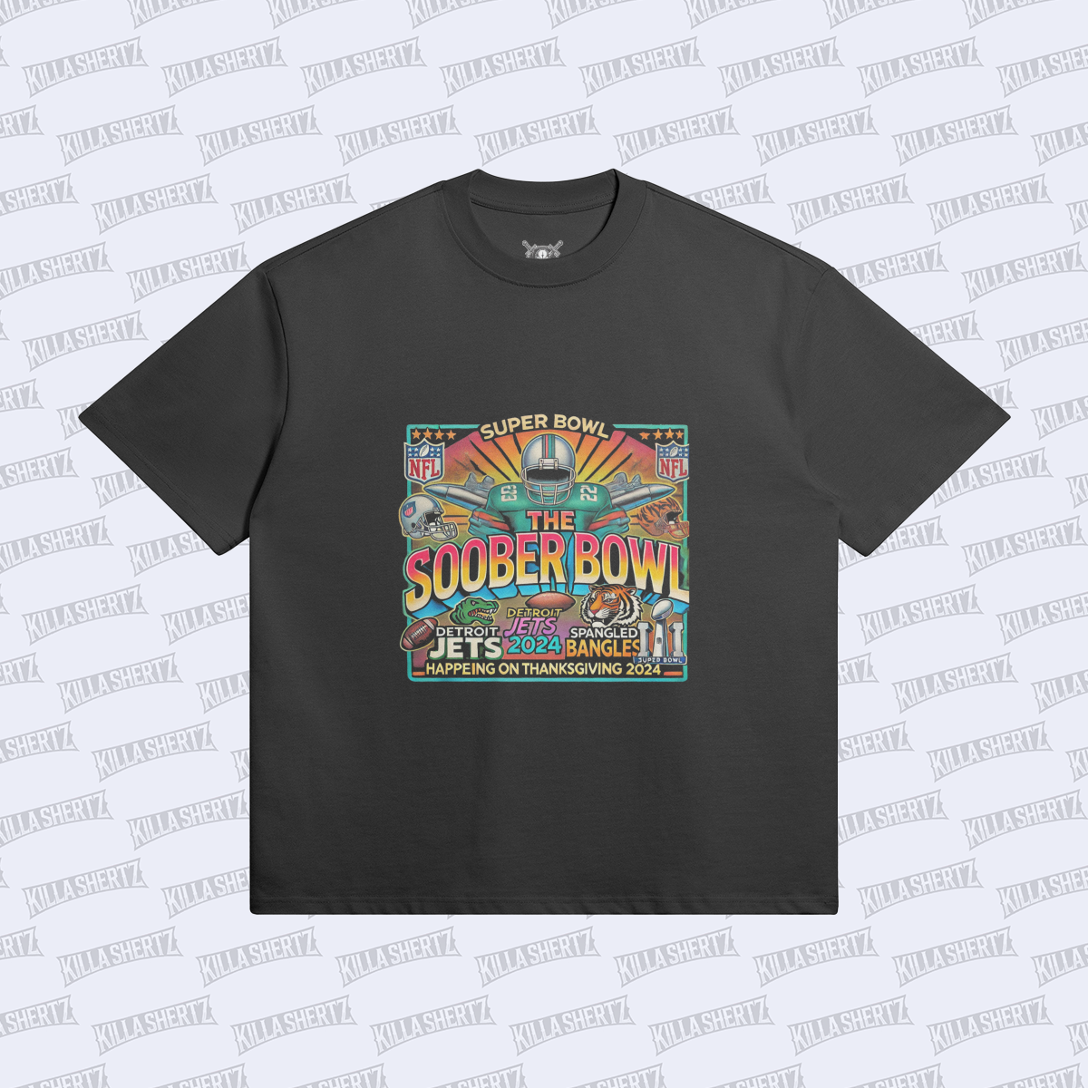 Killa Shertz - Arts Collection Soober Bowl 2024 Sun Faded Oversized Tee