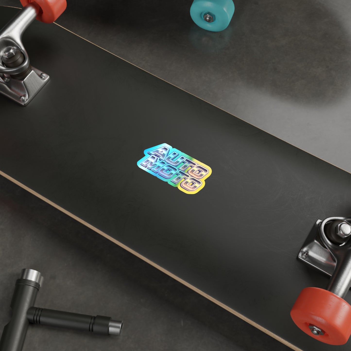 AUTO MOTO - Holographic Die-cut Stickers