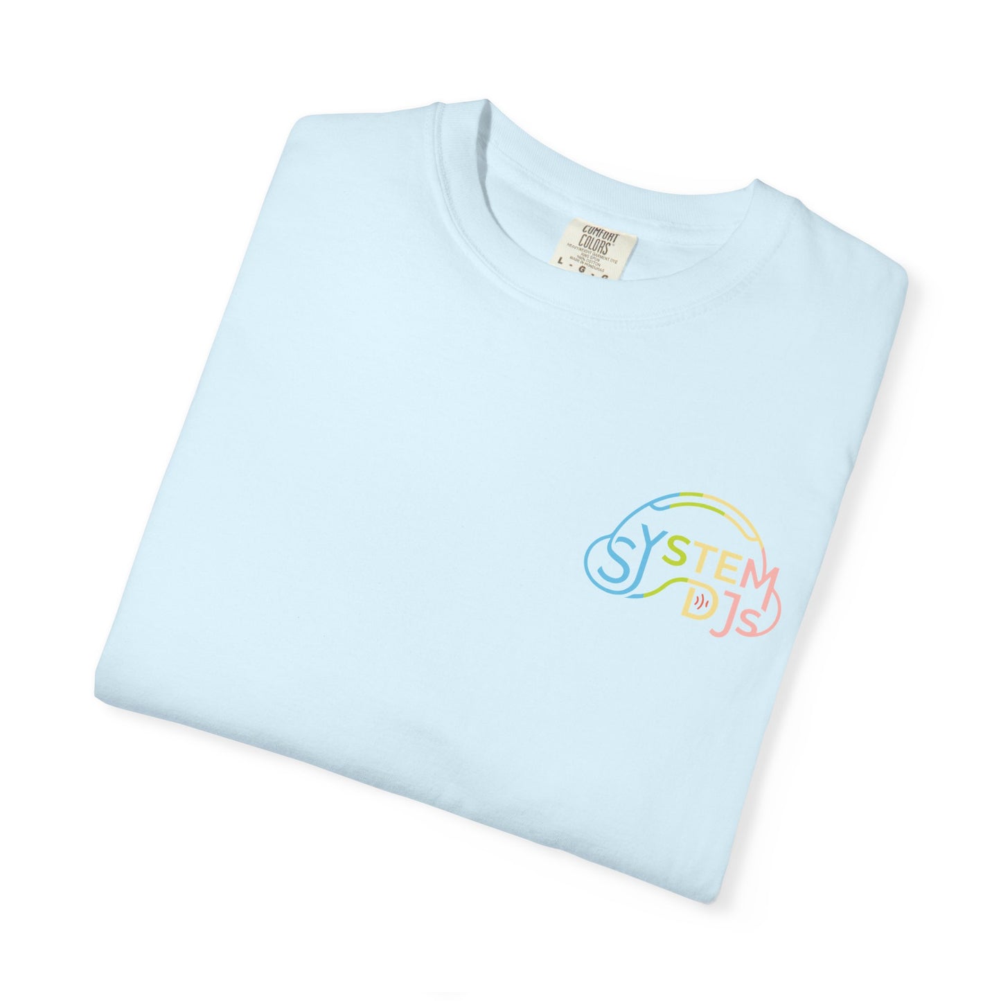 System DJ's - 70s Logo Unisex Garment Dyed T-Shirt