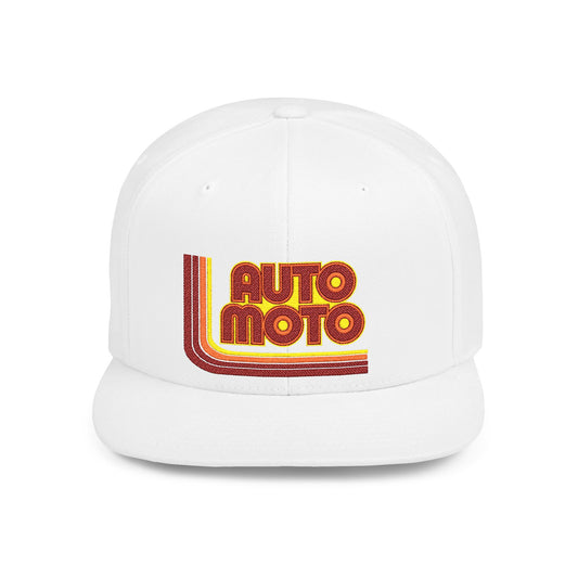 AUTO MOTO - 70s Logo Flat Bill Snapback