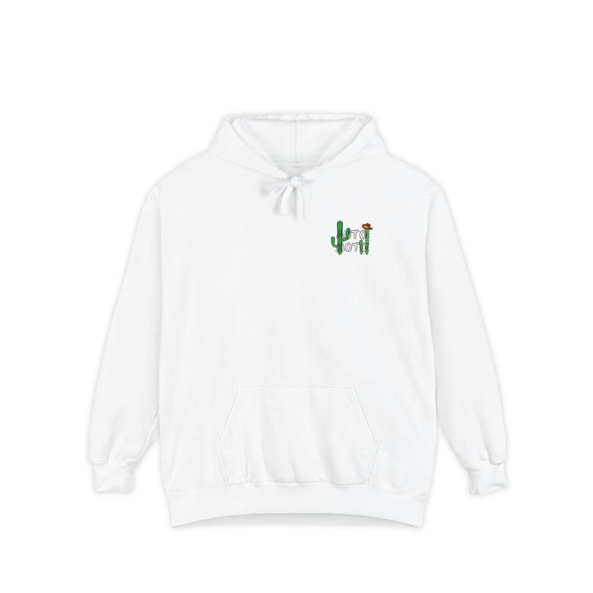 AUTO MOTO - Western Art Garment-Dyed Hoodie