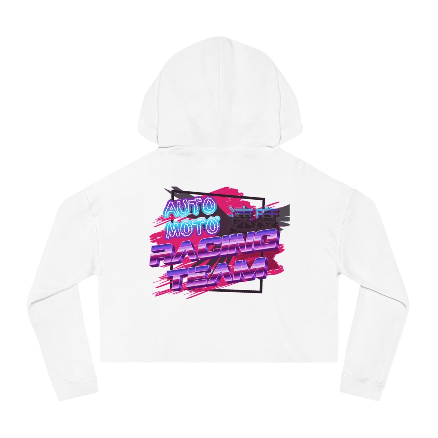 AUTO MOTO - Racing Team Logo - Women’s Cropped Hooded Sweatshirt