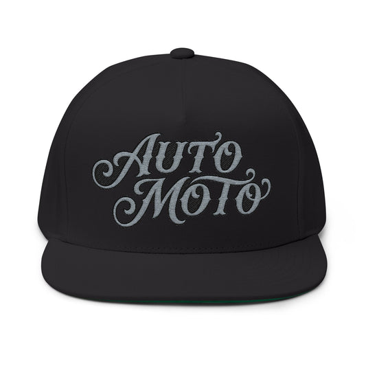 AUTO MOTO - Flat Bill Cap (Embroidery)