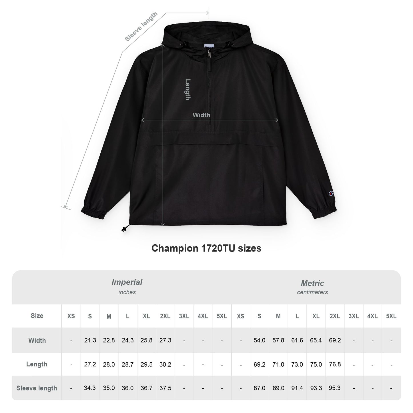 AUTO MOTO - Racing Team Logo Champion Packable Anorak Jacket