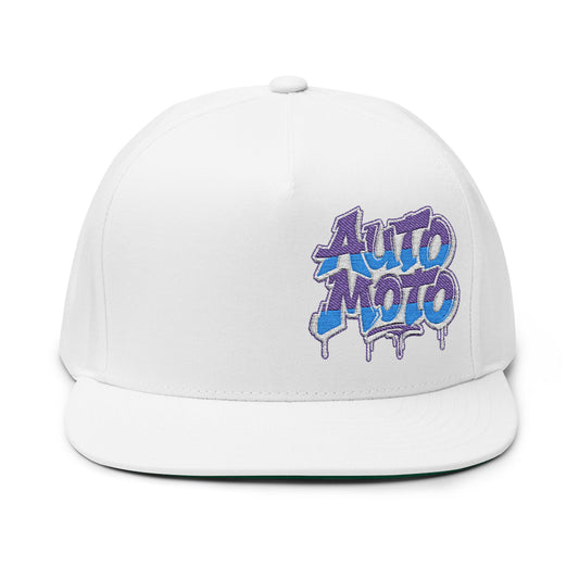 AUTO MOTO - Flat Bill Cap (Embroidery)