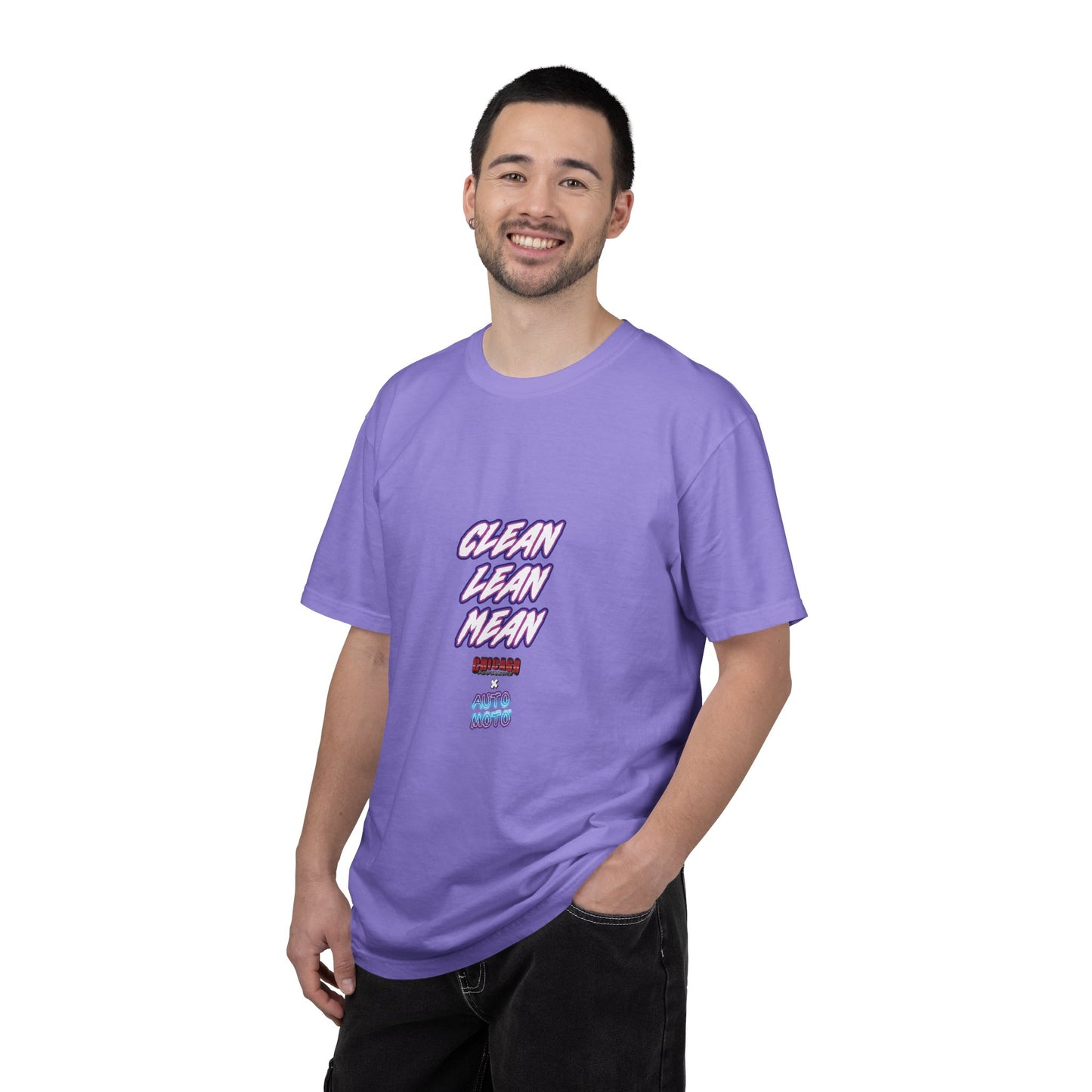 Chicago Performance X AUTO MOTO - "CLEAN, LEAN, MEAN" Garment Dyed Heavyweight T-Shirt
