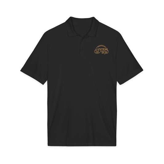 System DJs - Sport Polo Gold Embroidered Logo
