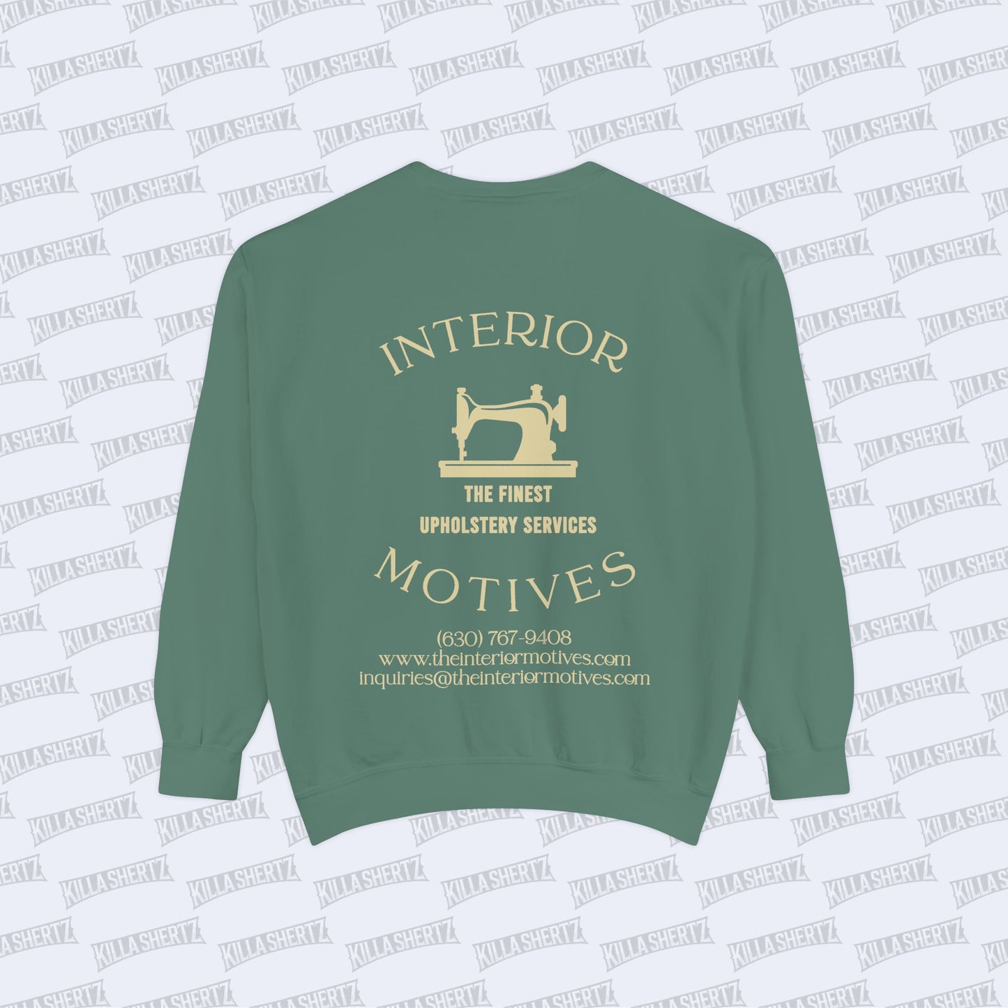 Interior Motives - Logo Unisex Garment Dyed Crewneck Sweatshirt