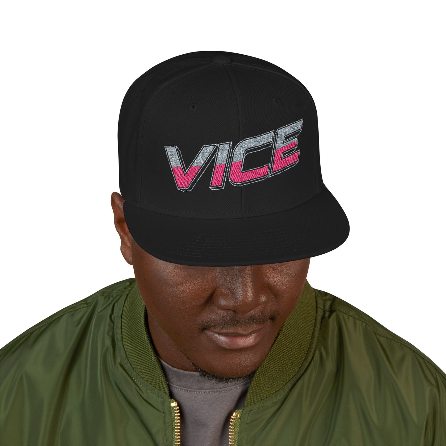 VICE Soundworks - White Snapback Hat VICE | Embroidered Cap