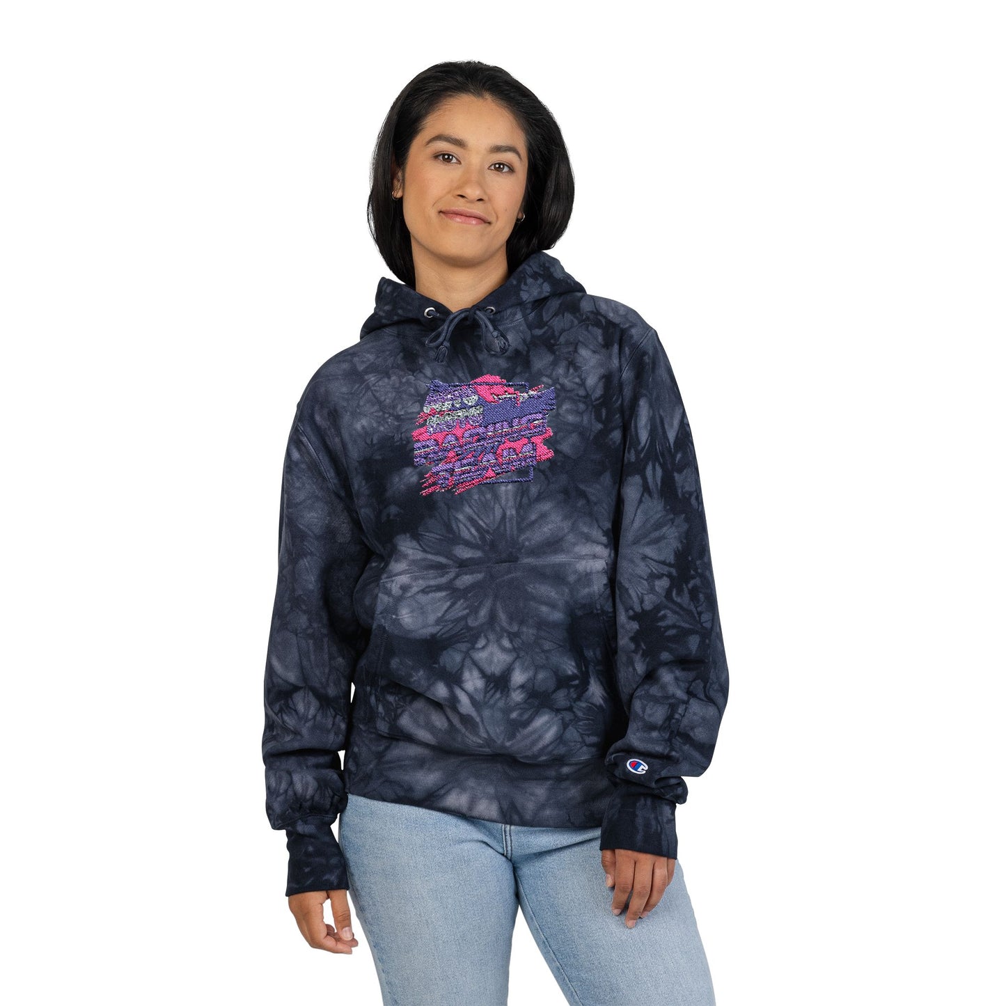 AUTO MOTO - Racing Team Champion Tie-Dye Hoodie (Embroidered)