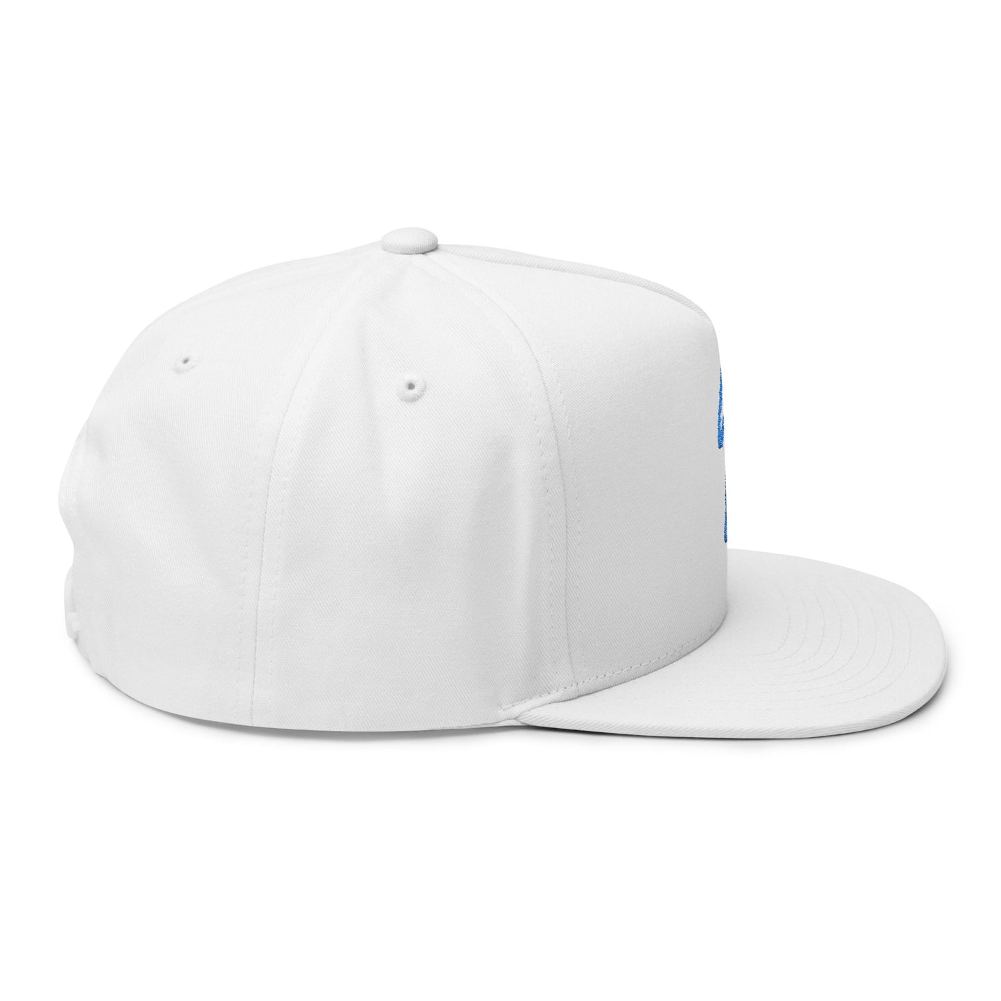 AUTO MOTO - LOGO Flat Bill 5 Panel Snapback (White)