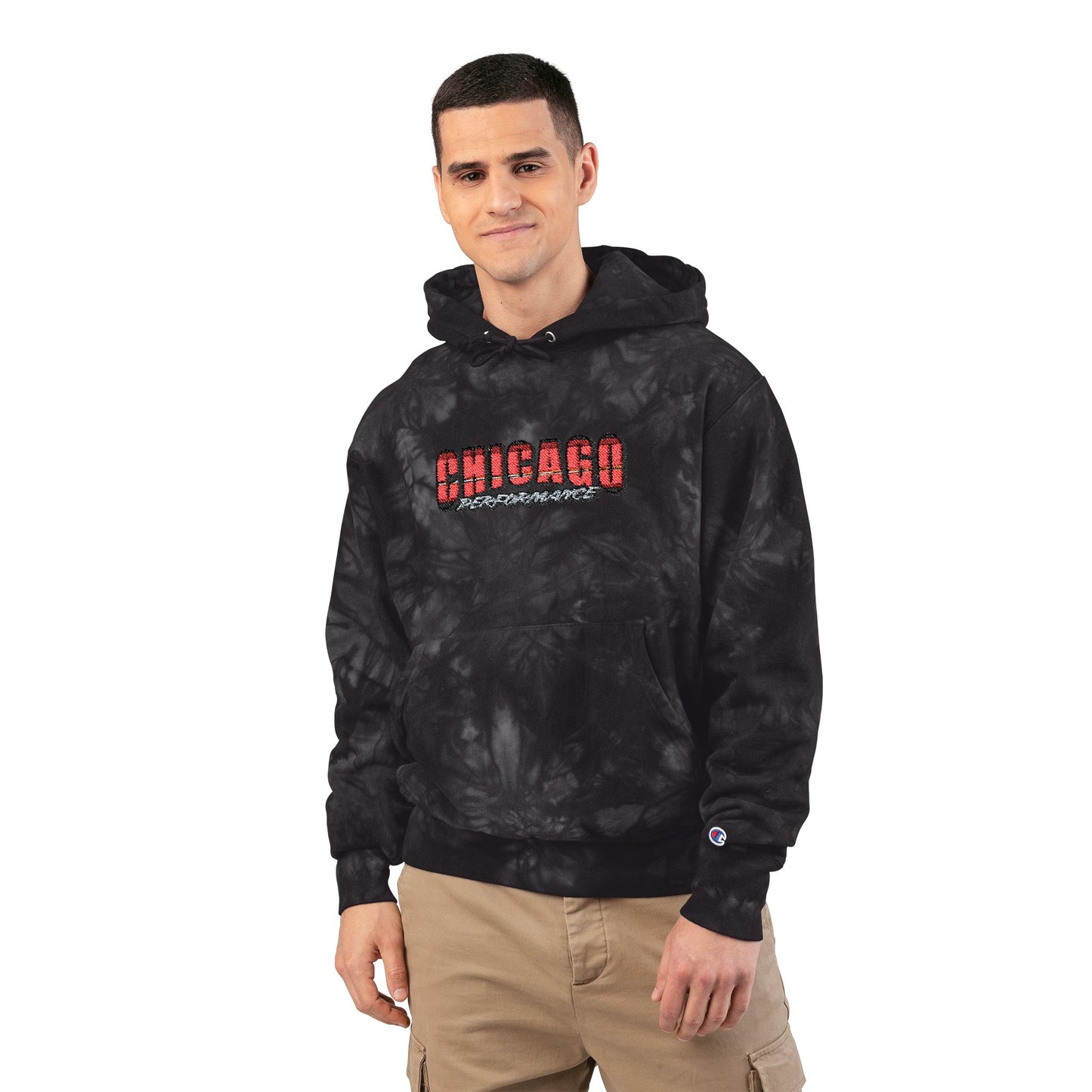 Chicago Performance Embroidered Tie-Dye Hoodie