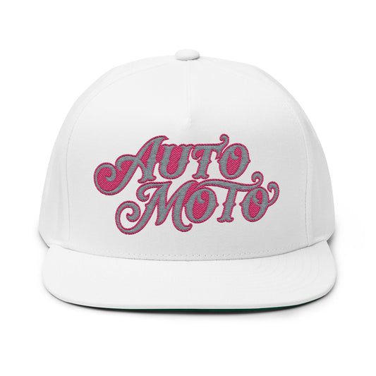 AUTO MOTO - Flat Bill Cap (Embroidery)