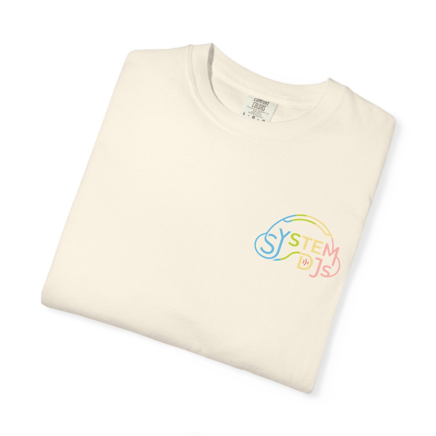 System DJ's - 70s Logo Unisex Garment Dyed T-Shirt