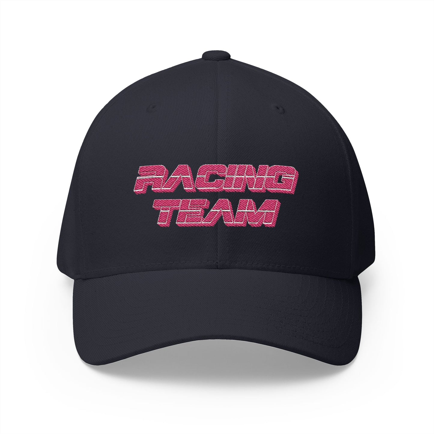 AUTO MOTO - Racing Team Logo Closed-Back Structured Cap (Embroidered)