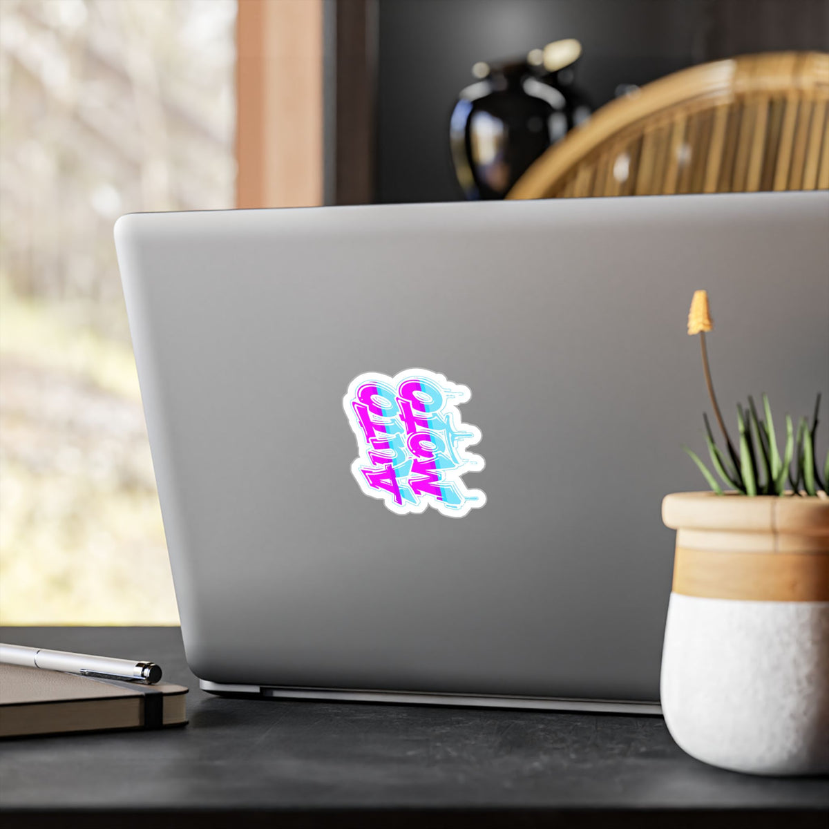 AUTO MOTO - Graffiti Logo Kiss-Cut Vinyl Decal