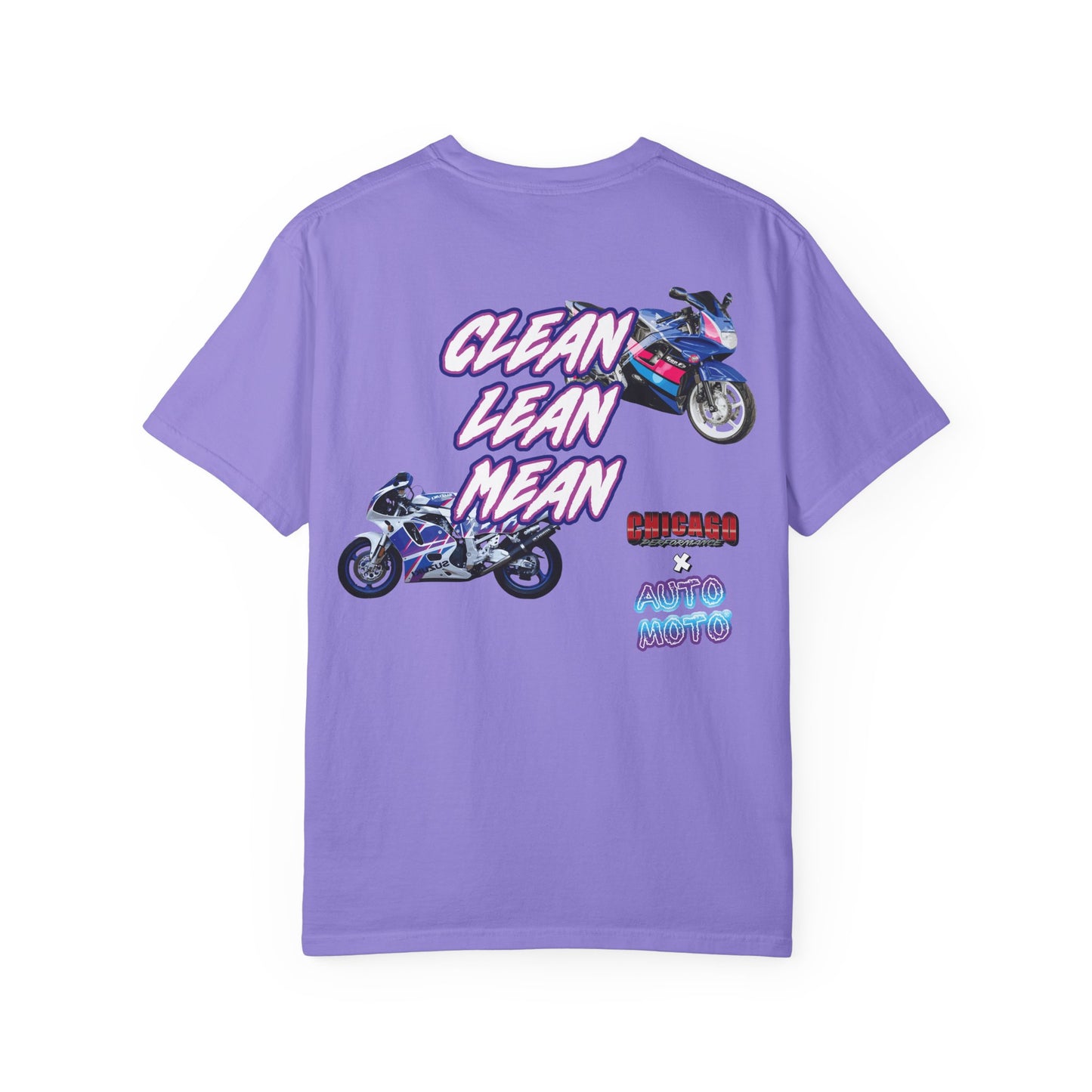Chicago Performance X AUTO MOTO - "CLEAN, LEAN, MEAN" Garment Dyed Heavyweight T-Shirt