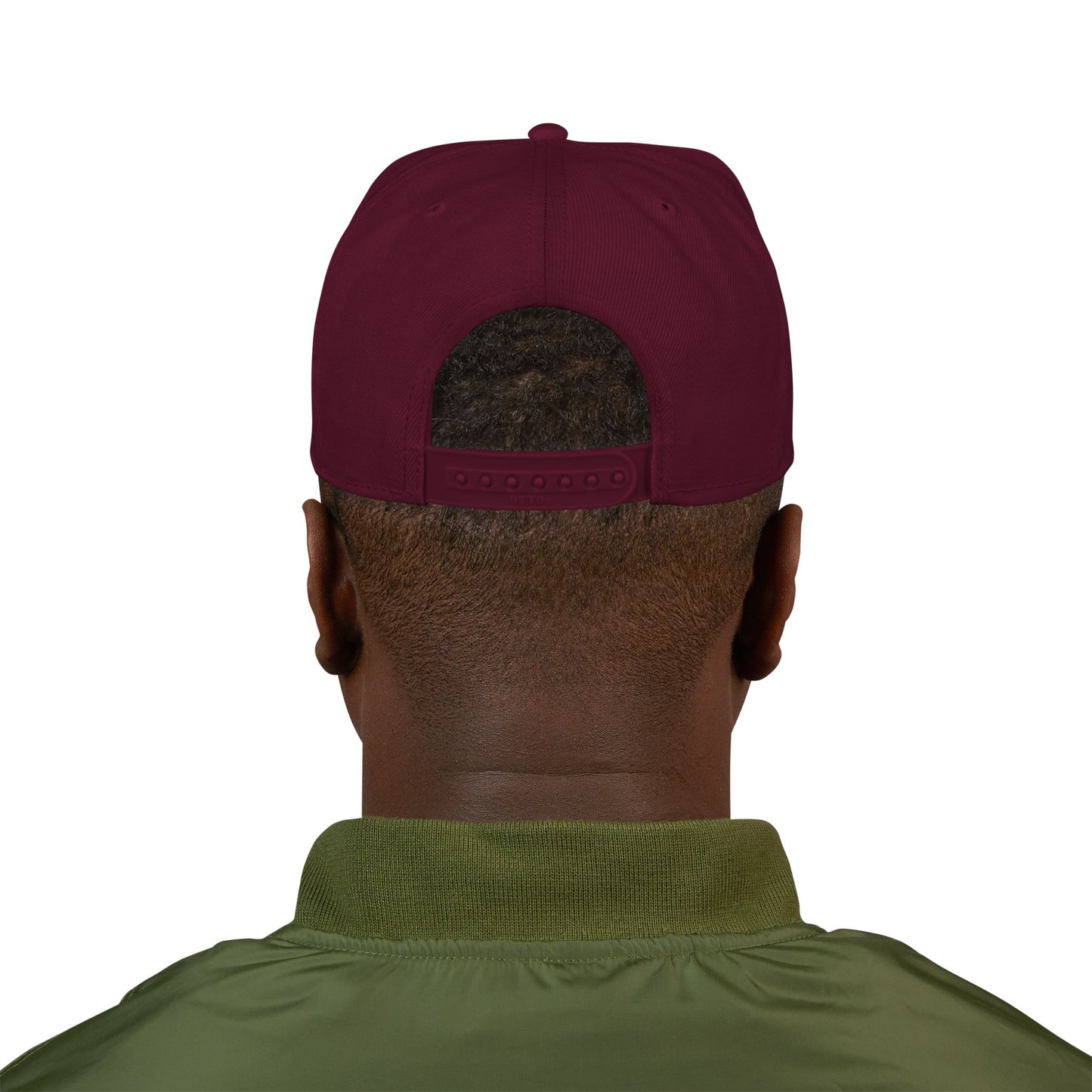 AUTOMOTO Graffiti Maroon Snapback Hat | Embroidered Racing Cap