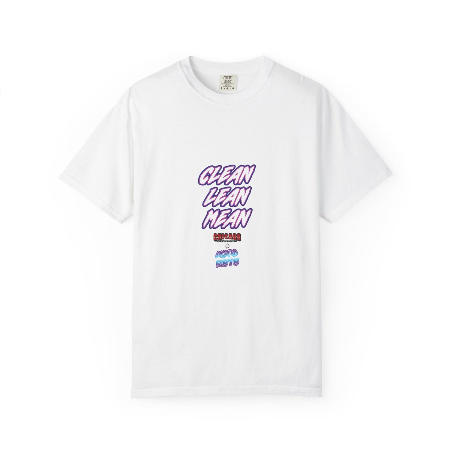 Chicago Performance X AUTO MOTO - "CLEAN, LEAN, MEAN" Garment Dyed Heavyweight T-Shirt