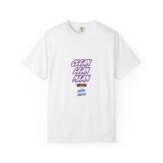 Chicago Performance X AUTO MOTO - "CLEAN, LEAN, MEAN" Garment Dyed Heavyweight T-Shirt