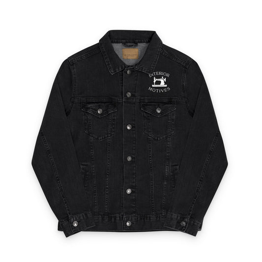 Interior Motives Logo Denim Jacket (Embroidered -White-)