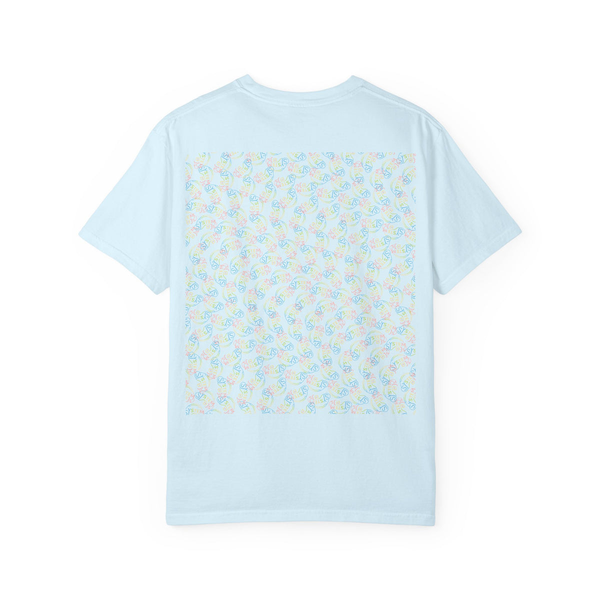 System DJ's - 70s Logo Unisex Garment Dyed T-Shirt
