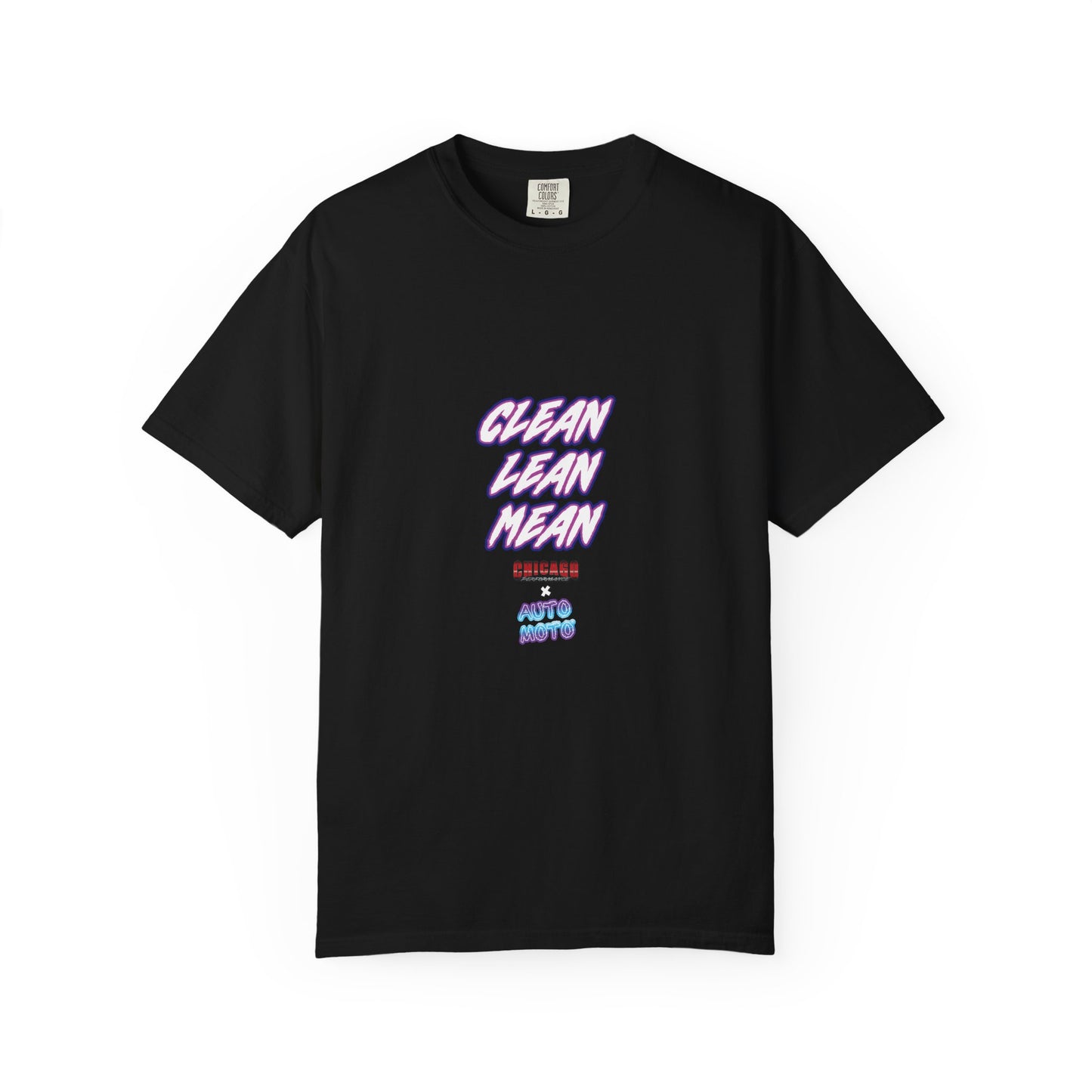 Chicago Performance X AUTO MOTO - "CLEAN, LEAN, MEAN" Garment Dyed Heavyweight T-Shirt
