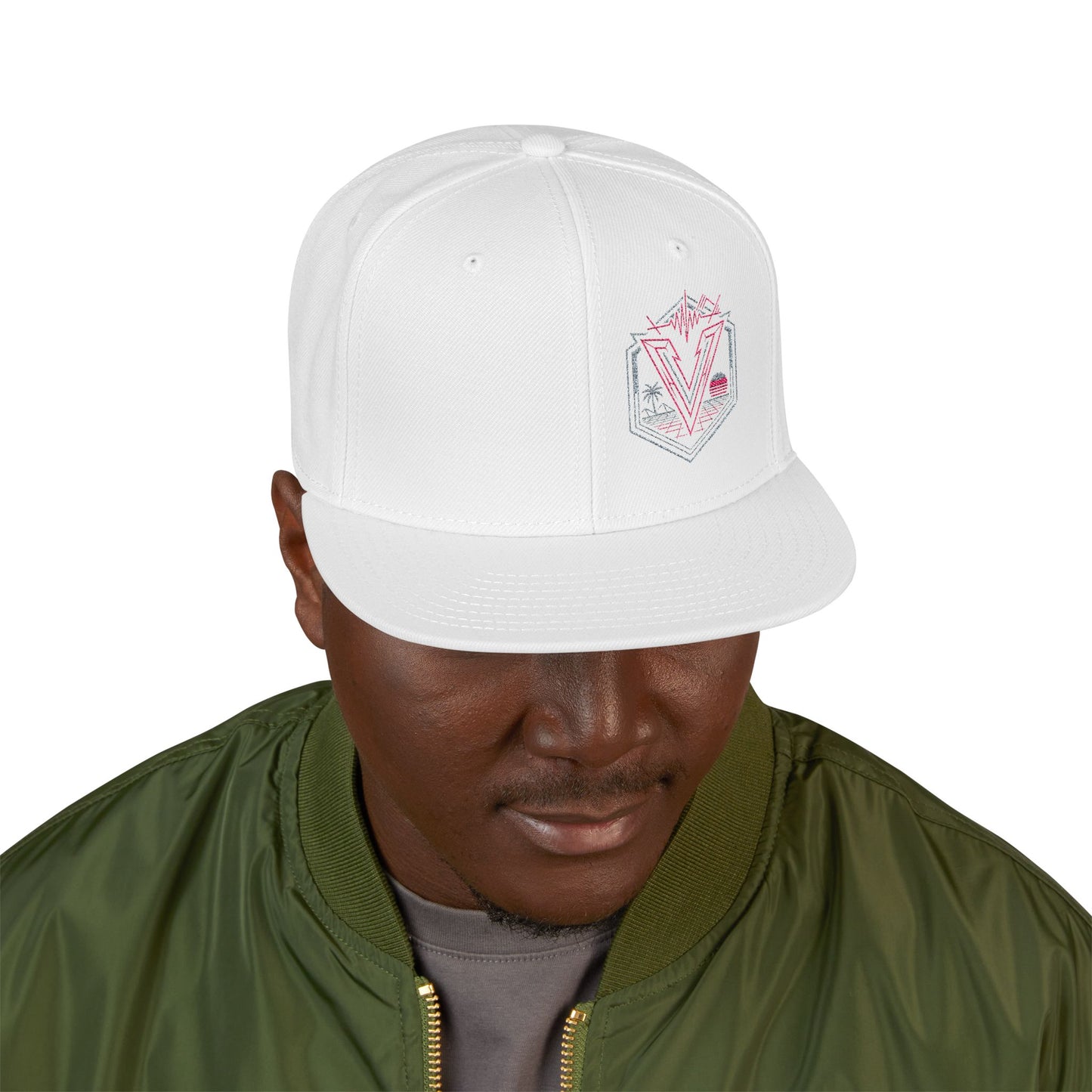 VICE Soundworks - White Snapback Hat | Embroidered Cap