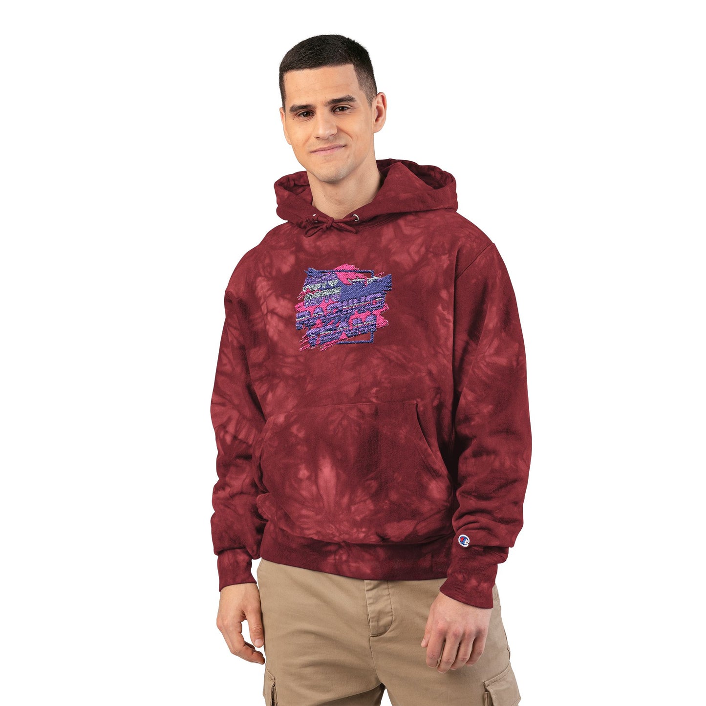 AUTO MOTO - Racing Team Champion Tie-Dye Hoodie (Embroidered)